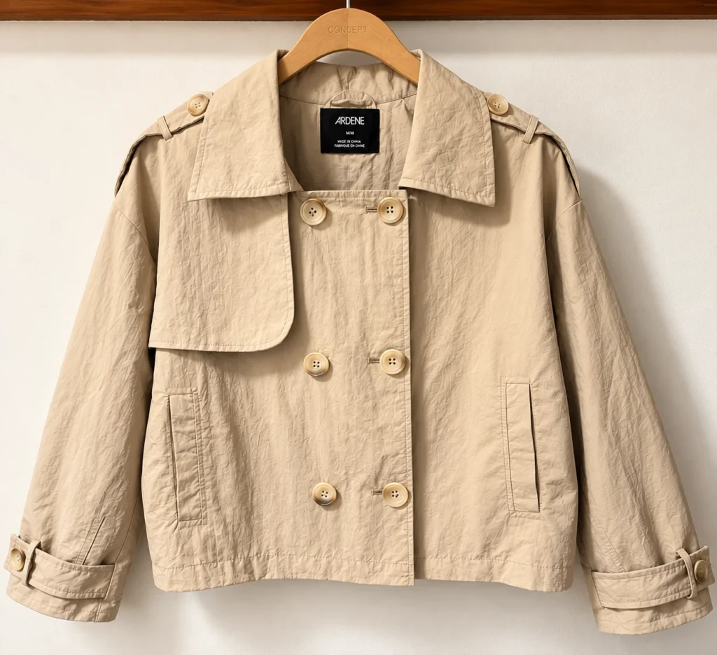 Featured image for Trench court / veste légère Ardene – beige – M/M