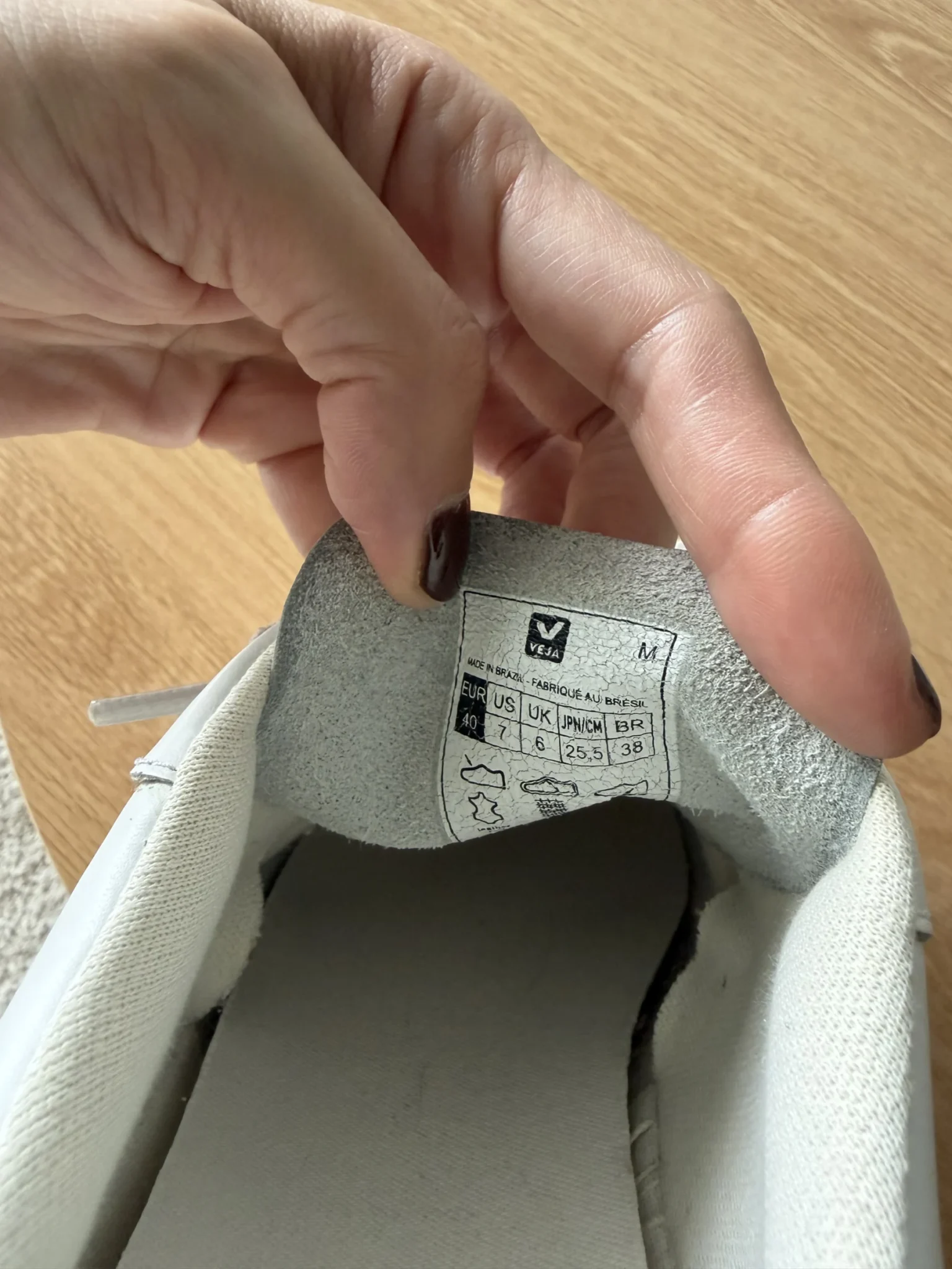 Image for Veja leather trainers