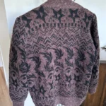 Thumbnail for Vintage knit cardigan with quilted lining