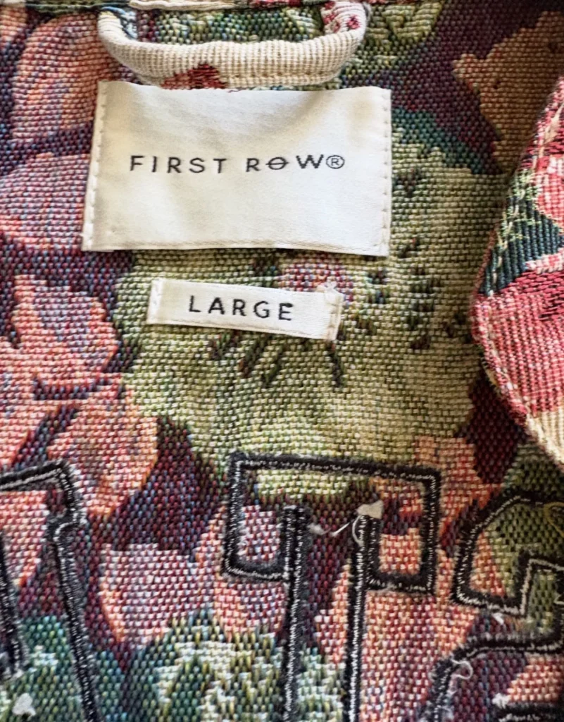 Image for Floral, tapestry-style sleeveless utility jacket