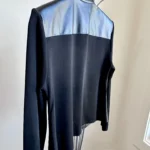 Thumbnail for Veste en cuir et maille Nygard - Petite taille
