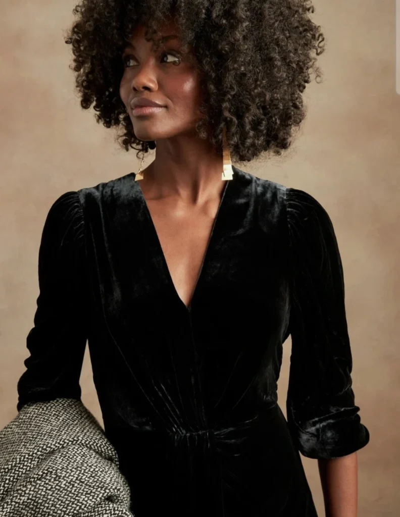 Image for 🌷Velvet dress – Banana Republic