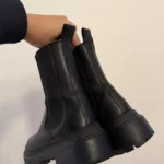 Thumbnail for Corticella black leather boots