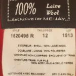 Thumbnail for Vintage 100% Wool Winter Coat Cherry Red Made in Canada