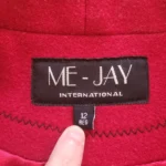 Thumbnail for Vintage 100% Wool Winter Coat Cherry Red Made in Canada