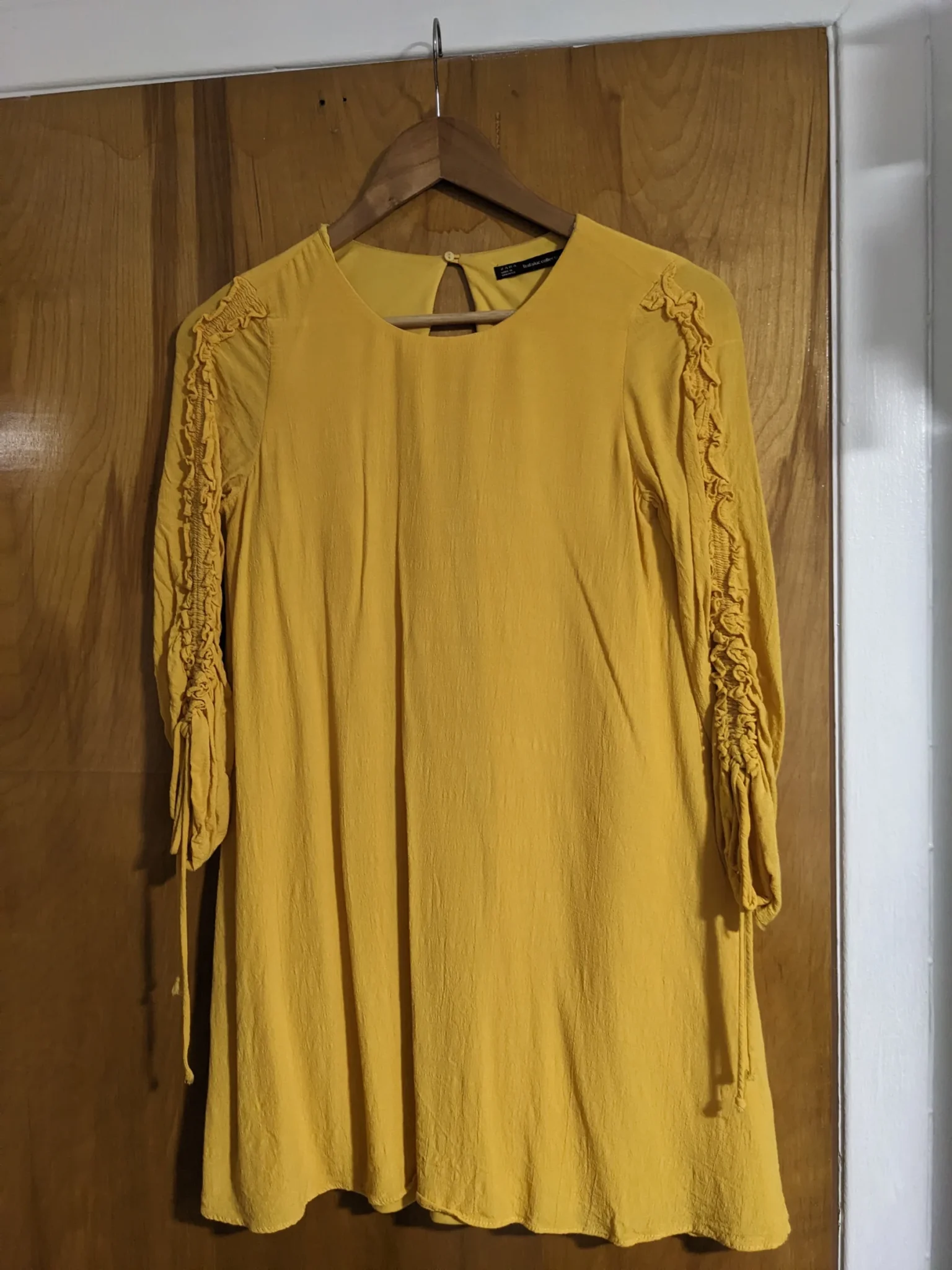 Featured image for Zara mustard-coloured dress