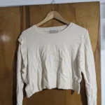 Thumbnail for Beige cropped jumper
