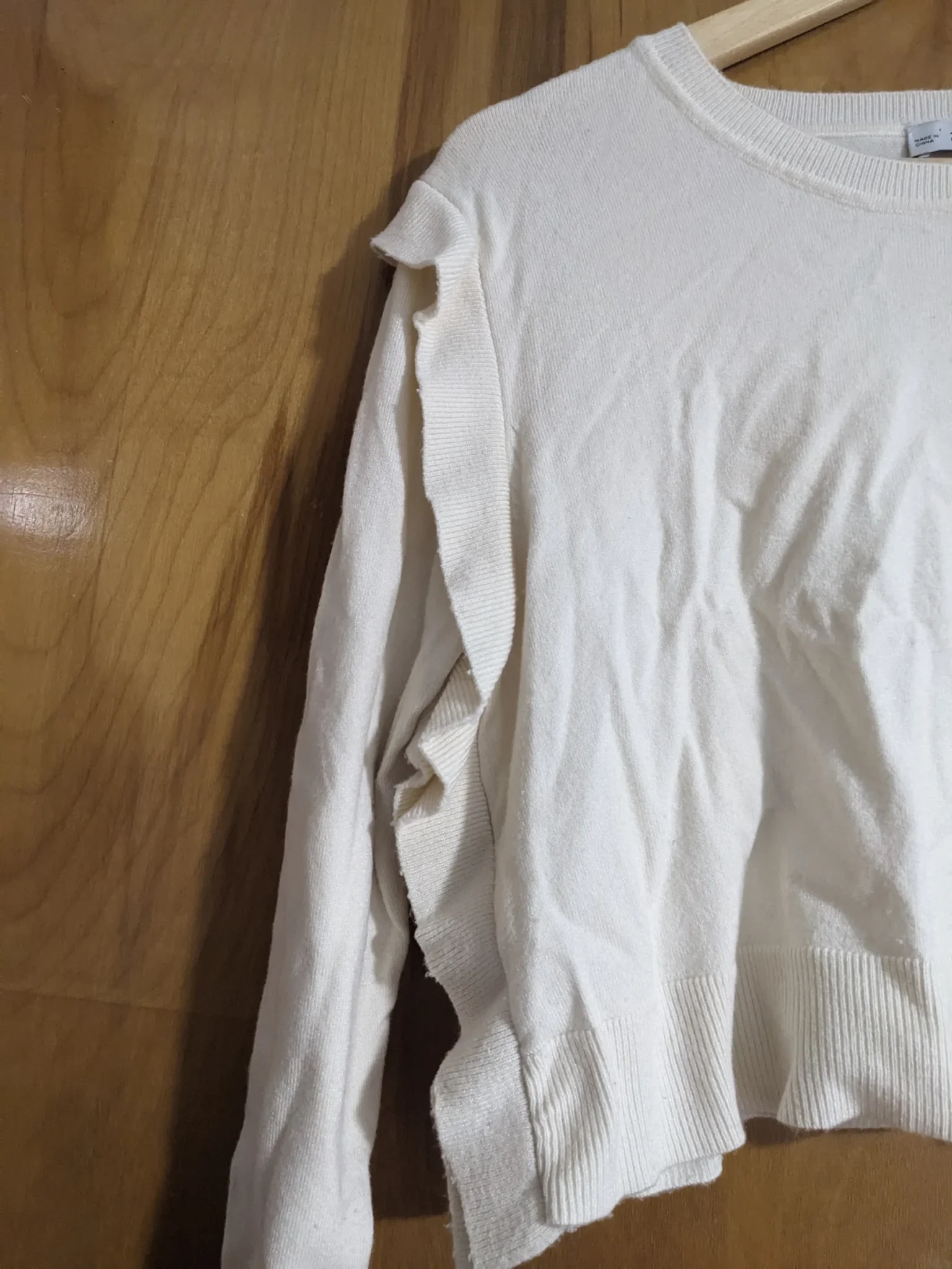 Image for Beige cropped jumper