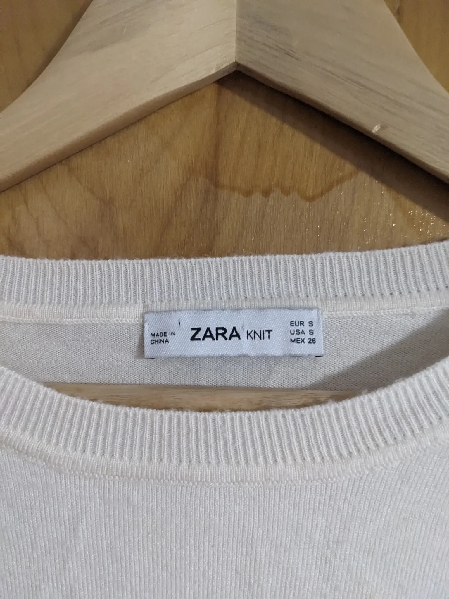 Image for Beige cropped jumper