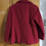 Thumbnail for Red wool and cashmere coat