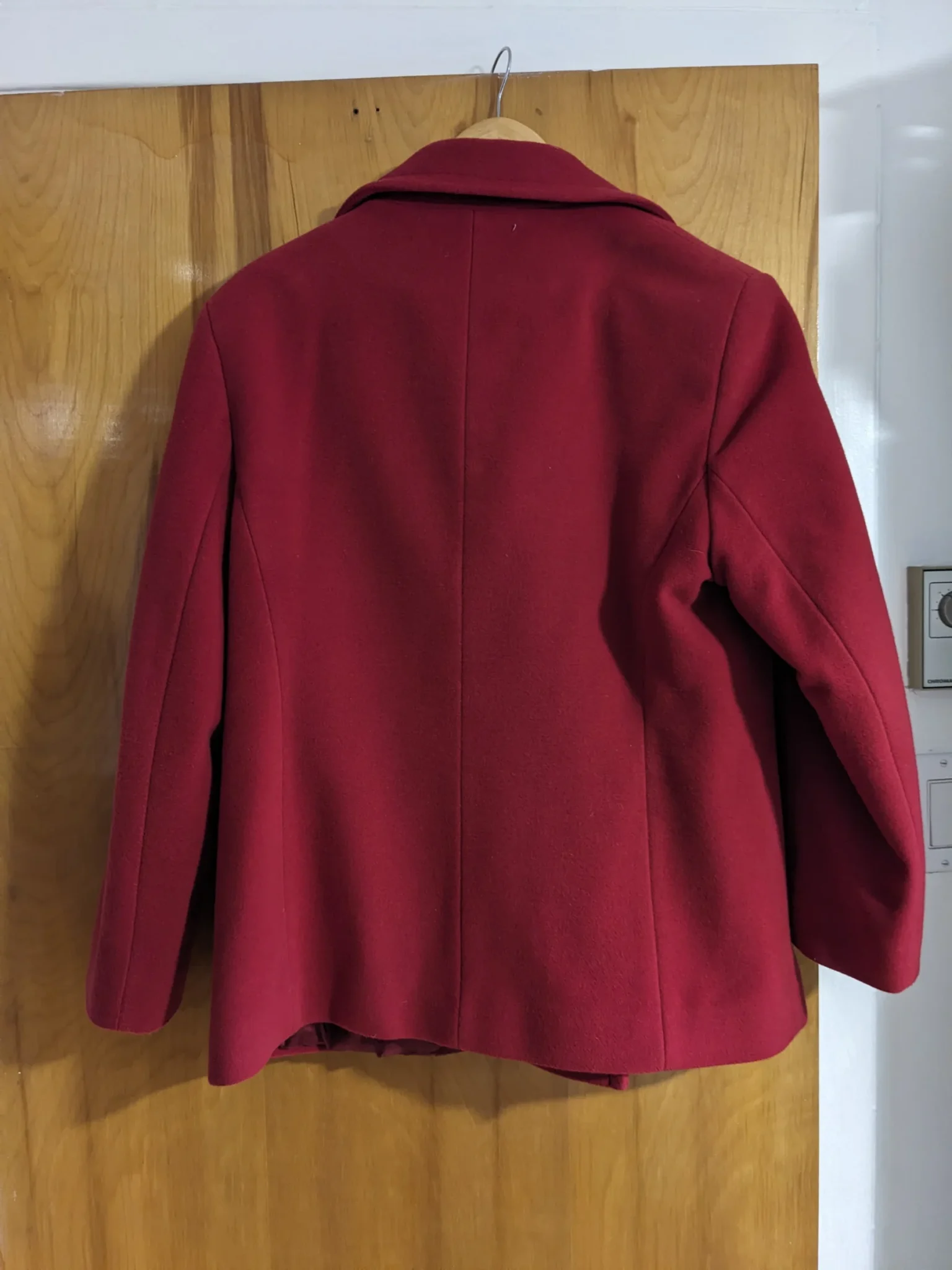 Image for Red wool and cashmere coat