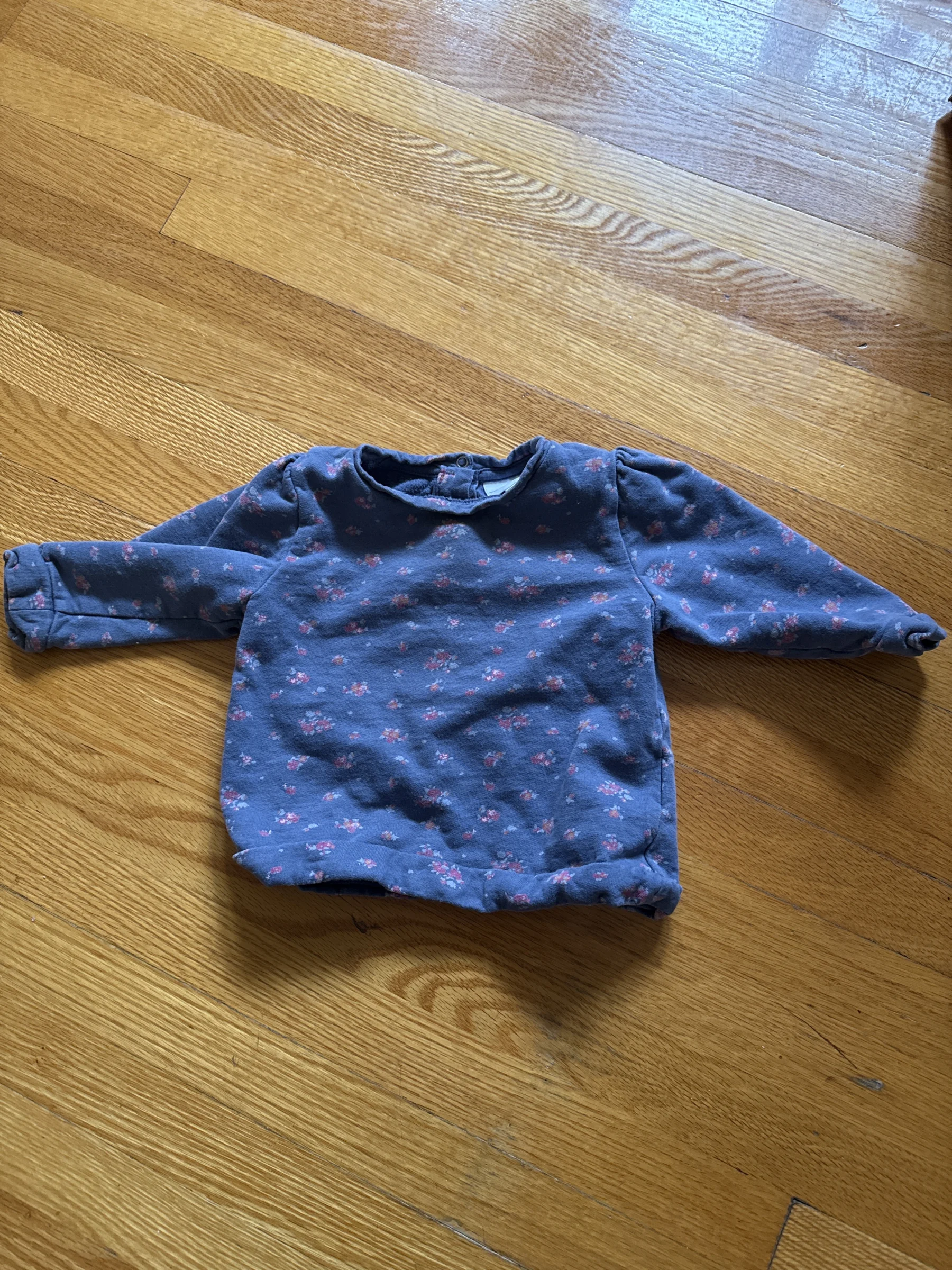 Delicate floral print jumper – 9 months Vertbaudet seconde main