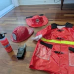 Thumbnail for Children’s firefighter costume, size 3–4T