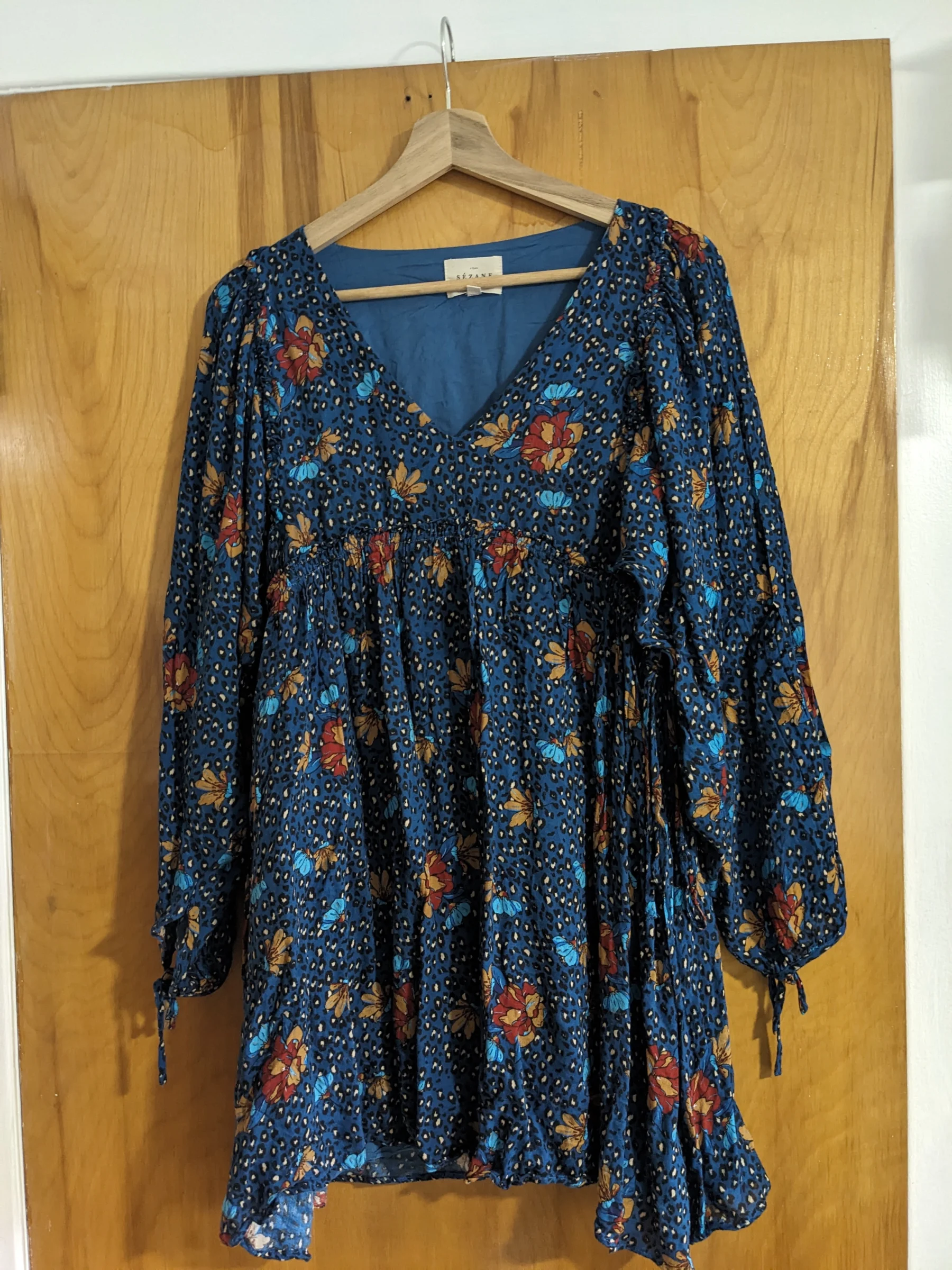 Sézanne dress with puffed sleeves Sézane seconde main