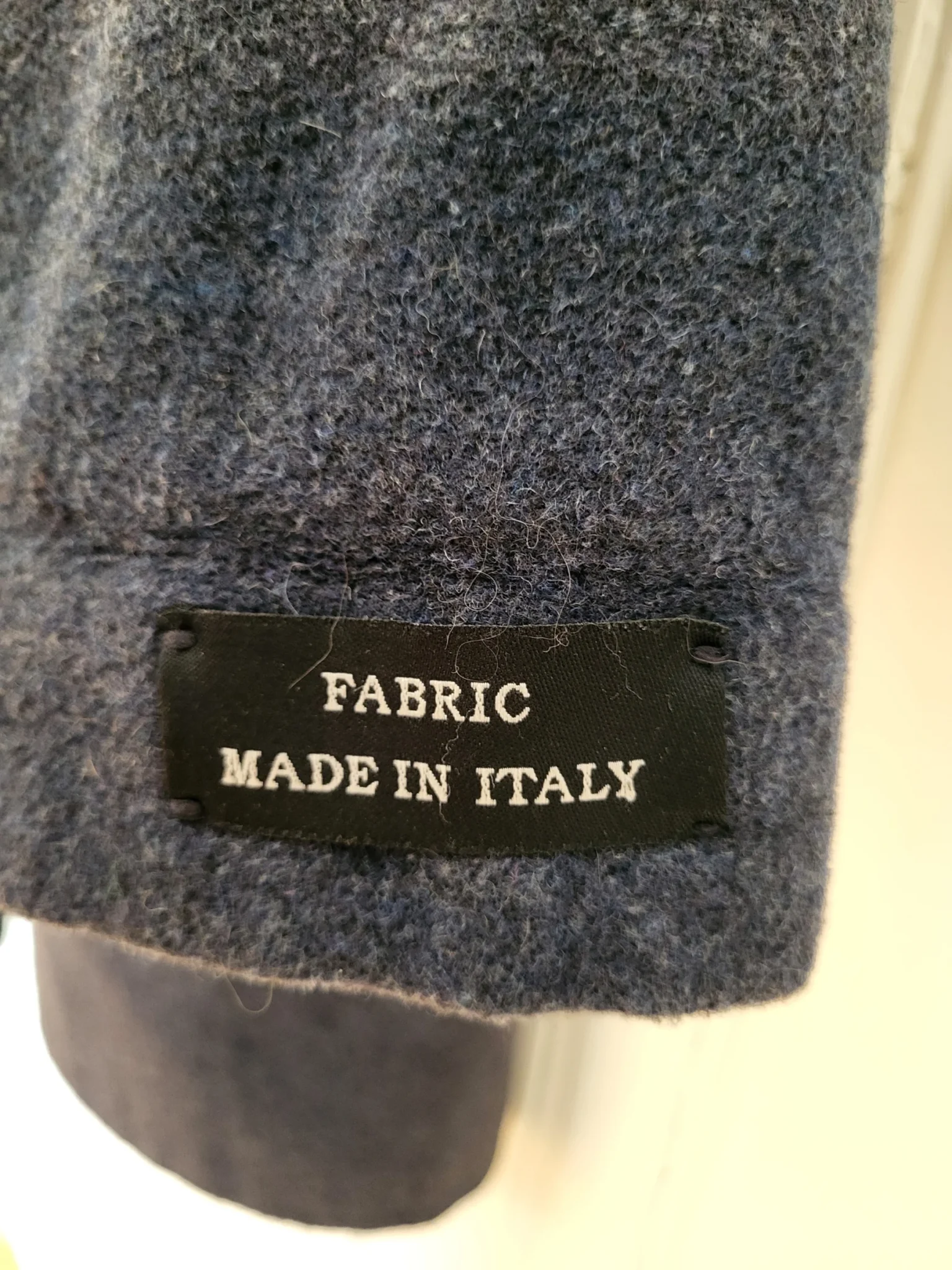 Image for Manteau Canadienne vintage à capuchon, bleu/gris, avec fermeture brandebourg style corne