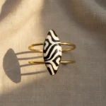 Featured thumbnail for Bracelet Jonc Doré Cabochon Zébré