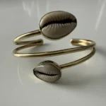 Featured thumbnail for Bracelet Jonc Cauris Doré