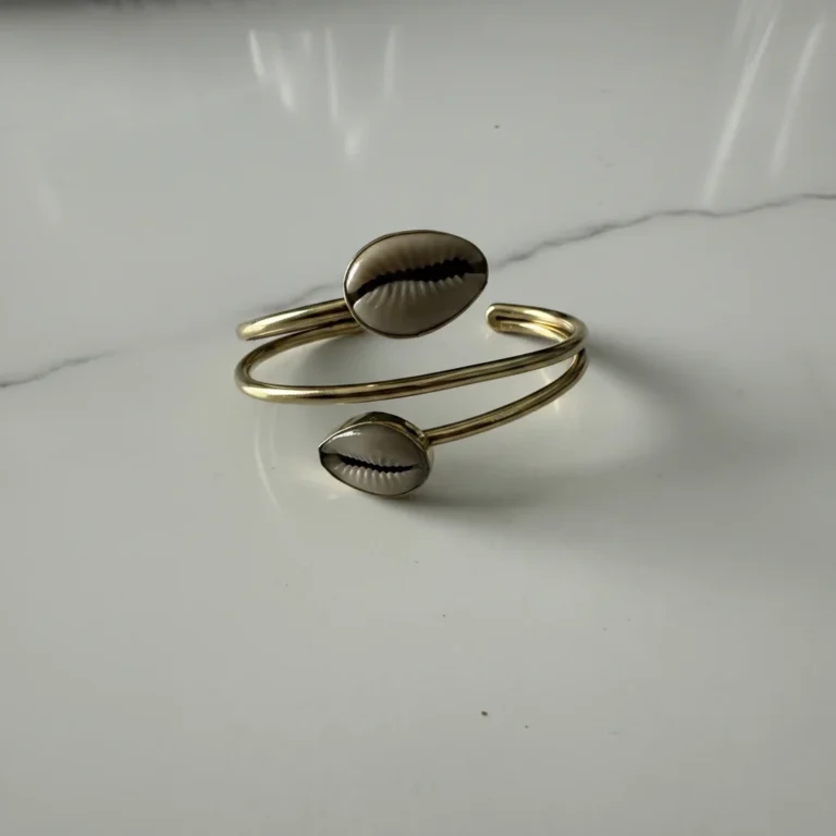 Image for Bracelet Jonc Cauris Doré