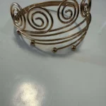 Thumbnail for Gold Multi-Spiral & Pearl Armband