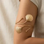 Featured thumbnail for Bracelet de Bras Doré Double Coquillage