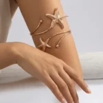 Featured thumbnail for Bracelet de Bras Doré Double Étoile de Mer