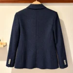Thumbnail for Massimo Dutti jacket – navy blue with a micro-pattern