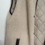 Thumbnail for Reversible sleeveless sherpa jacket