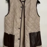 Thumbnail for Reversible sleeveless sherpa jacket