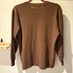 Thumbnail for Brown Fuh Guey jumper – Western-style design with cacti