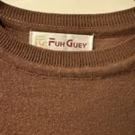 Thumbnail for Brown Fuh Guey jumper – Western-style design with cacti