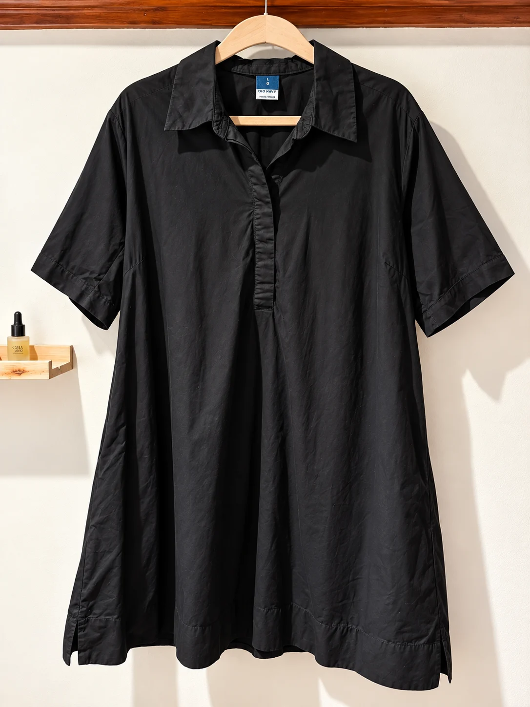 Robe chemise Old Navy noire – Taille L Old navy seconde main