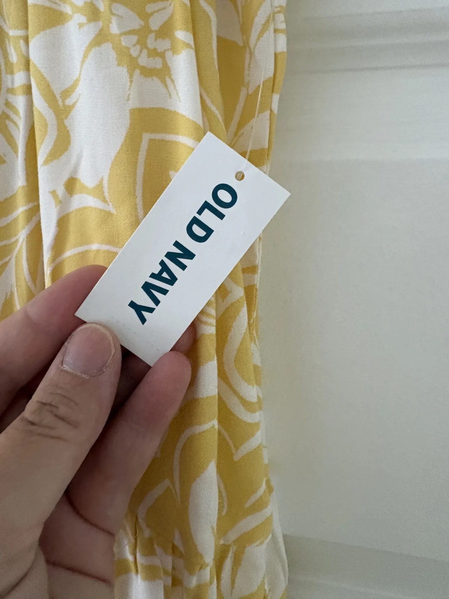 Image for Brand-new Old Navy yellow maxi dress with a floral print