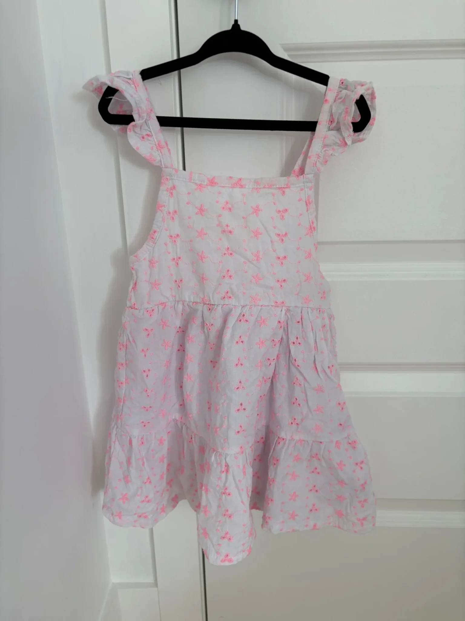 Featured image for White and pink dress with eyelets