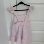 Thumbnail for White and pink dress with eyelets