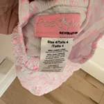 Thumbnail for White and pink dress with eyelets