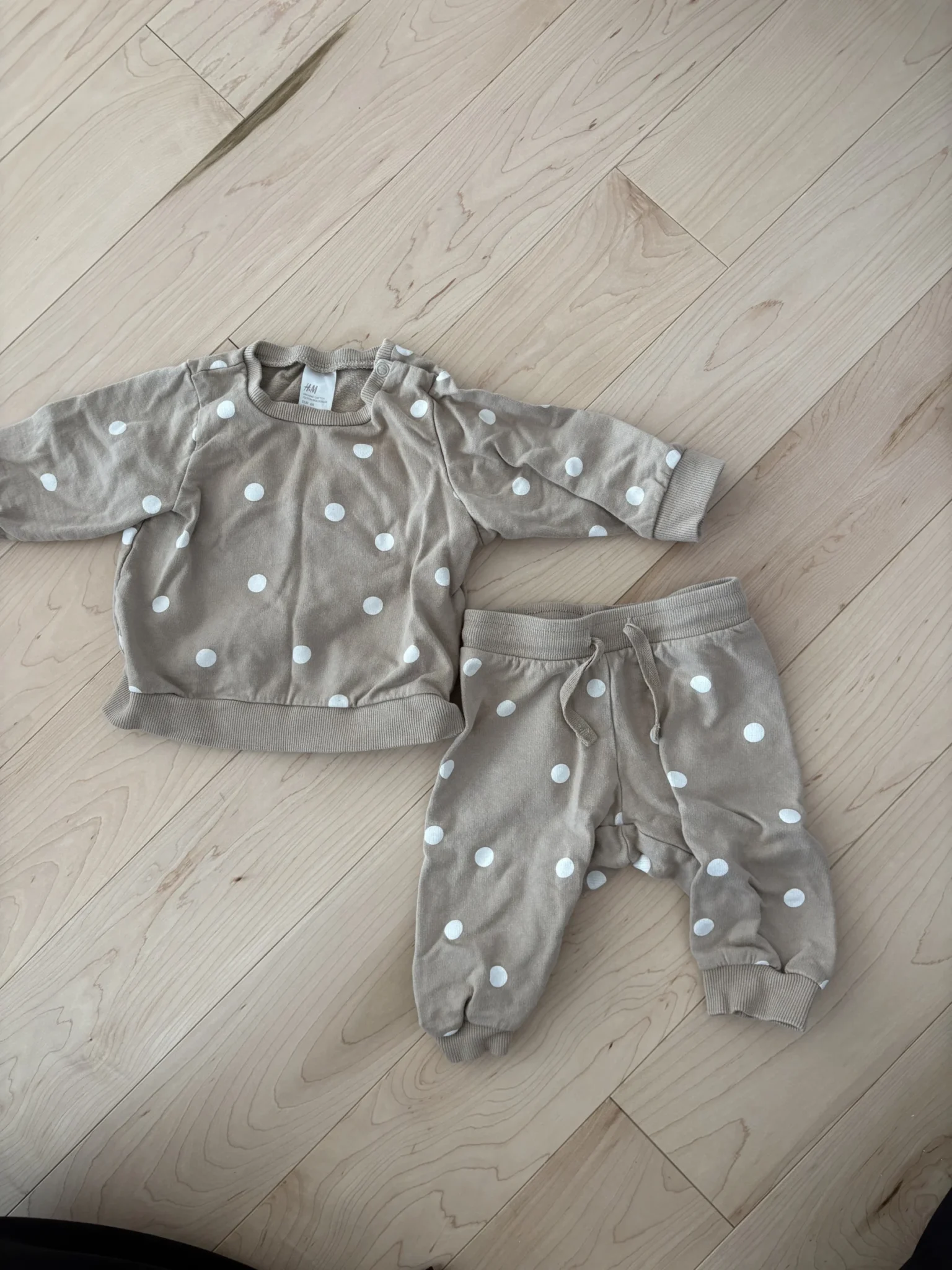Featured image for Polka-dot fleece set