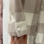 Thumbnail for Hollister cream and dusky pink shirt-style coat