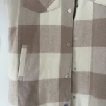 Thumbnail for Hollister cream and dusky pink shirt-style coat