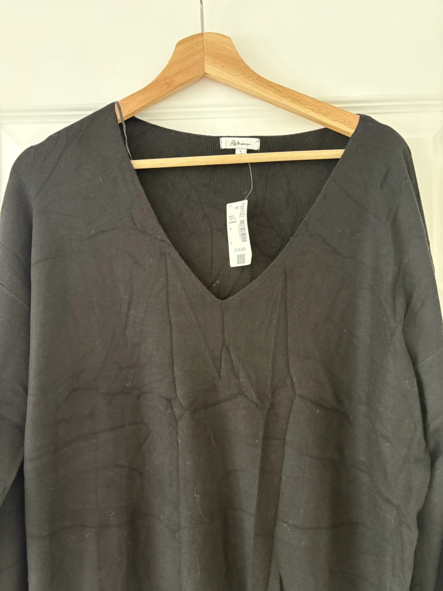 Image for Brand-new black fine-knit dress by Reitmans