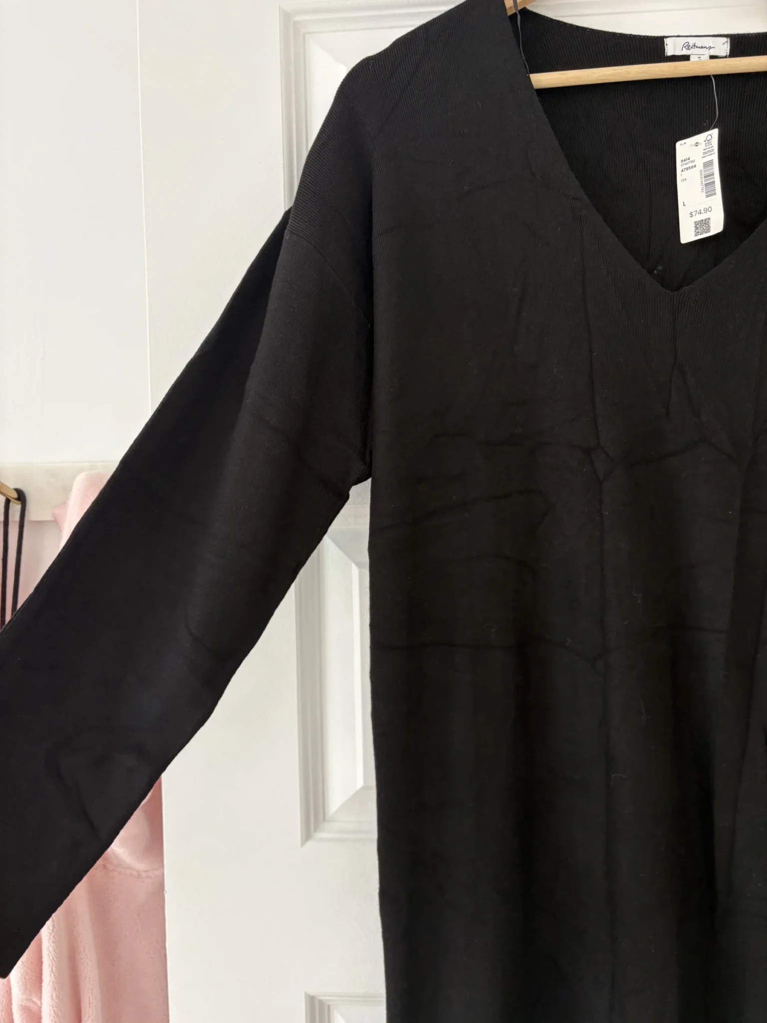 Image for Brand-new black fine-knit dress by Reitmans