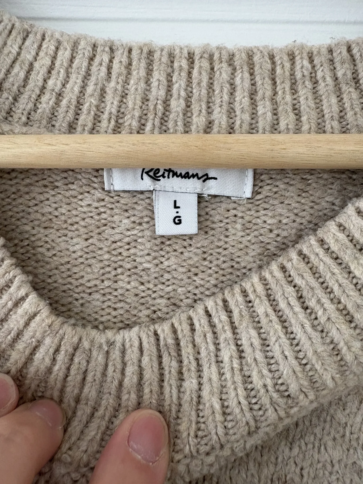 Image for Reitmans beige striped jumper