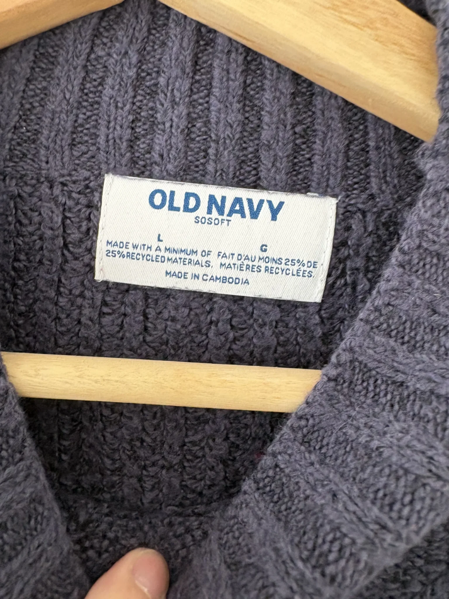 Image for Soft navy blue jumper from Old Navy