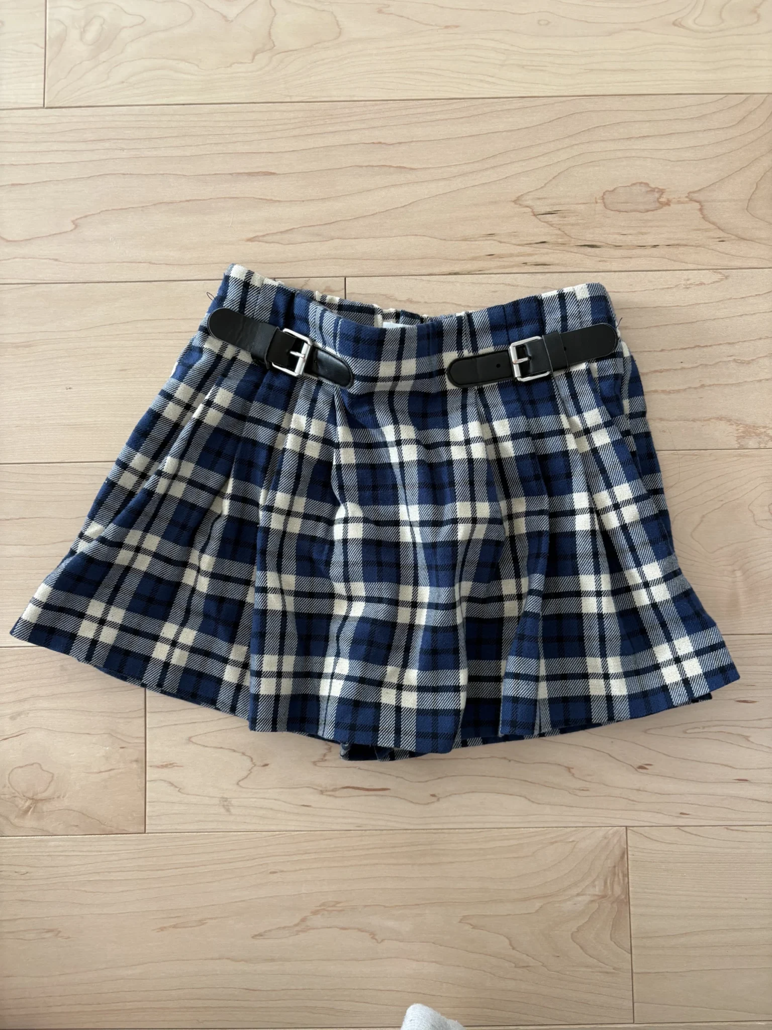 Featured image for Zara checked skirt-shorts