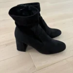 Featured thumbnail for Yellow black heeled ankle boots