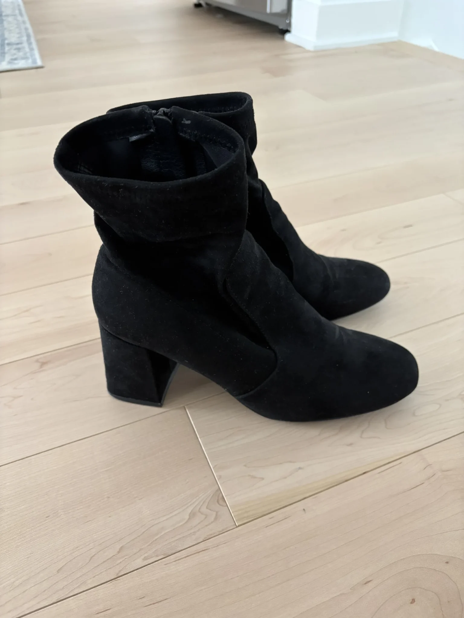 Featured image for Yellow black heeled ankle boots