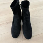 Thumbnail for Yellow black heeled ankle boots