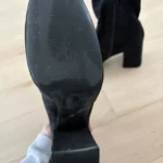 Thumbnail for Yellow black heeled ankle boots