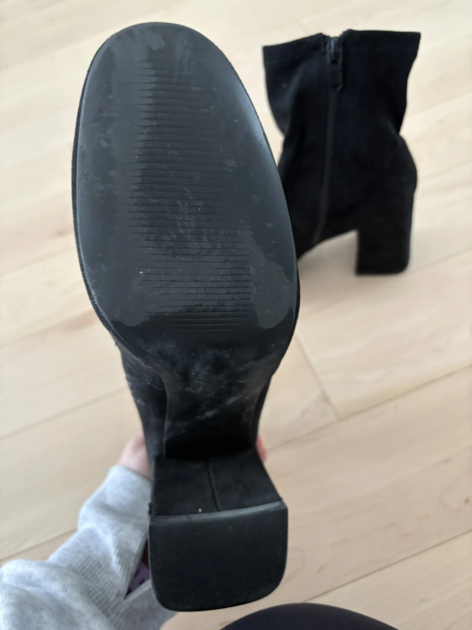 Image for Yellow black heeled ankle boots