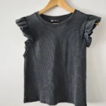 Featured thumbnail for Top with flounced sleeves