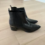 Featured thumbnail for Nine West black leather ankle boots